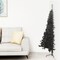 6.5 ft Black PVC Canadian Pine Christmas Tree with 817 Tips and Metal Stand
